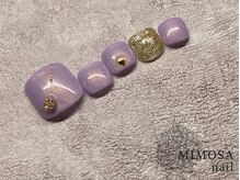 ミモザネイル(MIMOSA Nail)/大人可愛いハートモチーフフット