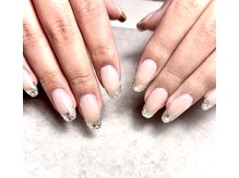 ハートネイル(Heart nail)/ガラスフレンチ