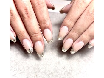 ハートネイル(Heart nail)/ガラスフレンチ