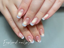 ベース色付き☆フレンチネイル