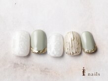 アイネイルズ 横浜EAST店(I-nails)/シンプルニュアンスミラーネイル