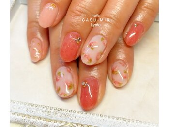 ネイルズ カスミン(nails CASU-MIN)/苺で可愛く
