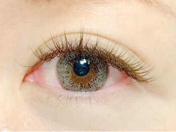 ルプラス(LUPLUS)の写真/《透明感UPブラウンエクステ100本 ¥5900》ブラウンエクステは黒よりも自然な印象のお目元に仕上がります♪