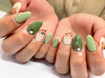 ネイルックバイナチュレルーム(Nailook by Nature Room)/flowerネイル