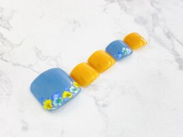 フットフラワーネイル