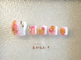 春夏フット　ニュアンスピンク