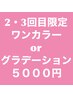 【ハンド】2・3回目の方限定クーポン☆ワンカラー・グラデ5.000円