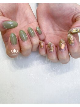 ウロネイルズ(ulo nails)/左右ちぐはぐクリアニュアンス