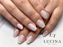 ネイルスタジオ ルキナ(LUCINA)/H-625ホワイトラメワンカラー