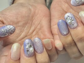 雪の結晶とリース