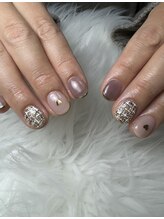 フラワーズネイル(flowers nail)/大人バレンタインネイル