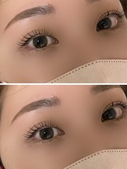 エハコ(ehako)の写真/《口コミ高評価◎》まつ毛パーマ&美眉スタイリングですっぴん垢抜け♪お化粧時間も短縮出来る!