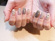 エムネイル(Ｍ)/きらきら冬空ネイル☆