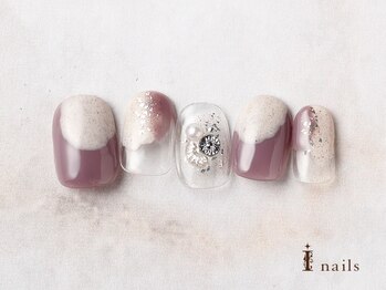 アイネイルズ 横浜EAST店(I-nails)/サンドニュアンスクリアネイル