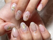 レディグリッター(Lady glitter)/ミラーぷくぷくニュアンスアート