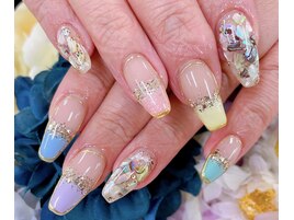 【小山】カラフルフレンチnail