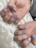 【大人☆上品デザイン】ジェルシンプル定額ネイルコース¥5500