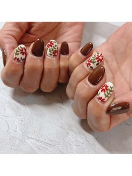 ブラン(blanc)/お花アートネイル