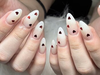 ネイルズバー 新宿店(Nails Bar)/ミルキーハートネイル