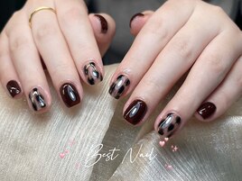 ヒョウ柄ネイル