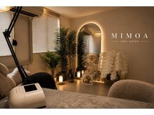 ミモア(MIMOA)の雰囲気(グレージュと柔らかな灯りに包まれた、プライベートネイルサロン)