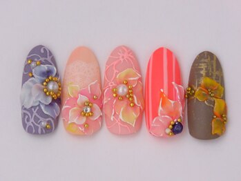 ネイリックス アヴェニール(NAILX avenir)/繊細フラワー