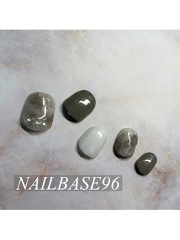 ネイルベースキュウロク(NAILBASE96)/3月フット定額デザイン
