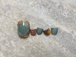 かこみニュアンスフットネイル