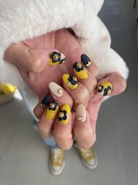 マットフラワーネイル
