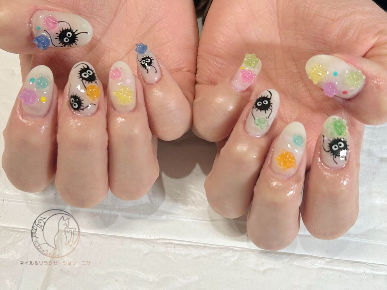 Christmas限定 ヘラジカ ネイルアート 可愛い ネイルパーツ 上品