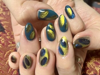 ブランシュ 藤沢(Blanche)/オーダーメイドネイル 七宝焼き