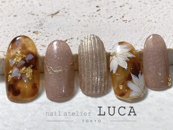 ネイルアトリエルカ(nail atelier LUCA)の写真/初秋ネイルはバカラネイルやべっこうネイル等、韓国ネイル・トレンドネイルの種類も豊富◎