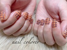 クロレ(colorer)/ウネウネ/ニュアンス/秋ネイル