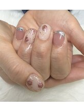 マヌスキュア/薔薇ネイル