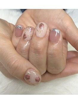 マヌスキュア/薔薇ネイル