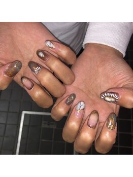 グラマラス アンジェアイ 荻窪店(glamourous ange eye)/夏ネイル