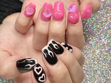ネイルマフィア 原宿(NAIL MAFIA)/ハート×ファイアー