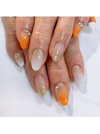 シンプルジェルネイル&本格ケア