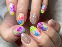 レディグリッター(Lady glitter)/カラフルネオンマーブル