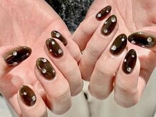 エリンカネイル バイ レシッド 武蔵小杉(erincanail by rcid)/ワンカラー＋キラキラストーン