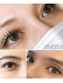 クレイル(CREYLE)の写真/【人気☆フラットラッシュ導入！】従来と比べ、持続性が抜群にUP！パリジェンヌラッシュリフトもご用意◎