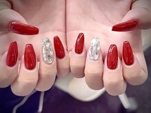 ブイピーネイル 新大久保(VP nail)/ワンカラー&2本埋め尽くし