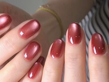 ネイルサロン オー(Oh!)/春のうるつらマグネットネイル