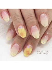 ひまわりネイル