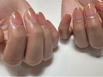 デューネイルスタジオ(dew nail studio)/ピンクオレンジニュアンス