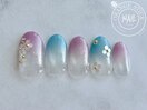 紫陽花/ホロ花/グラデーション