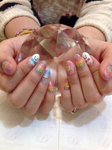 エスフィーネイルサロン ブリーユ(Esfy nailsalon Brille)/雨と虹ネイル