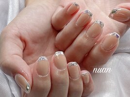 【ジェル】ガラスフレンチ