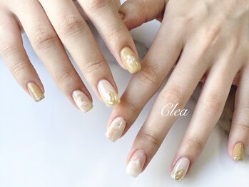 クレア(clea)の写真/【オフィスOKの大人ニュアンス】絶妙な色混ぜ×シンプルデザインで、日常に溶け込むワンランク上の指先へ♪