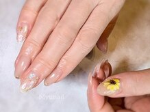 ひまわりネイル／夏ネイル